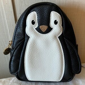 Bath & Body Works Black and White Penguin Cosmetic Bag